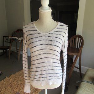 Gap Lightweight navy striped hooded pullover